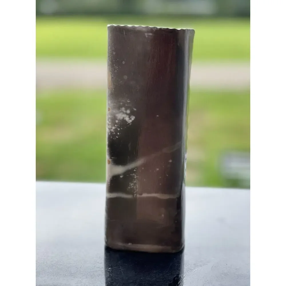 Vintage Cynthus Stoneware Wrap Square Vase 8
